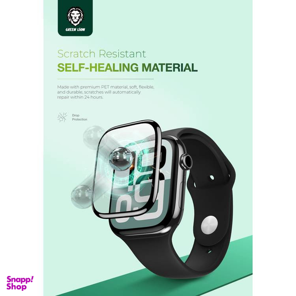 محافظ صفحه نمایش گرین لاین مدل 3D Screen Protector مناسب برای اپل واچ سری 10 سایز 42 میلی متری