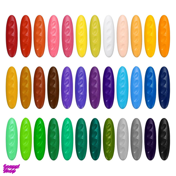 مداد شمعی جادویی نشکن 36 رنگ مدل بادومی