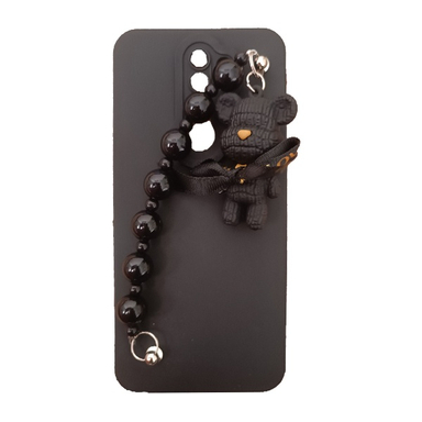 قاب گوشی موبایل مدل خرسی کد 111 مناسب شیائومی Note 8 Pro به همراه بند آویز مرواریدی