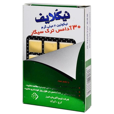 آدامس ترک سیگار نیکلایف مدل نعناع بسته 30 عددی