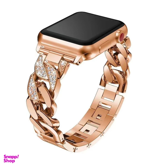 بند واچ کارتیر مدل نگین دار مناسب اپل واچ سایز 30/40/41 میلی متر