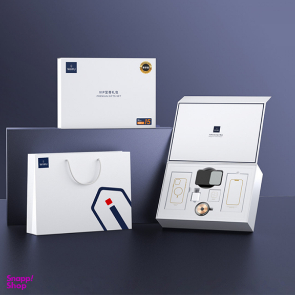 مجموعه لوازم جانبی ویوو مدل 6in1 Gift Box مناسب اپل iPhone 15 Plus مجموعه 6 عددی
