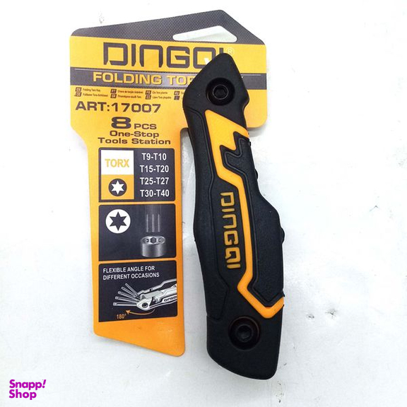 آچار آلن ستاره ای دینگشی مدل DF500GH مجموعه 8 عددی