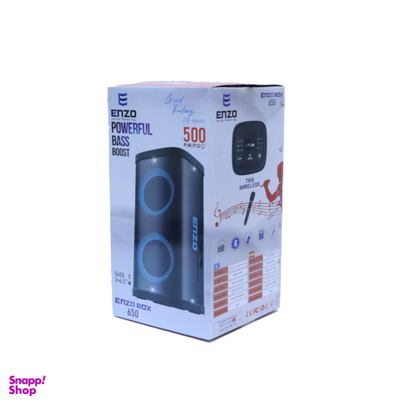 اسپیکر بی سیم بلوتوثی انزو مدل BOX 650