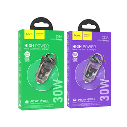 شارژر فندکی 30 وات هوکو مدل Z53A USB
