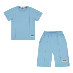 ست تیشرت و شلوارک پسرانه مادر مدل ادوارد کد AM-MA-Edward رنگ آبی