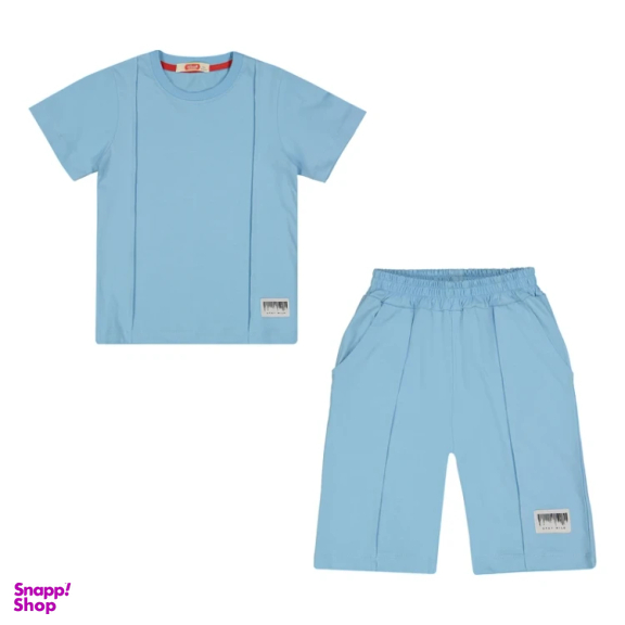 ست تیشرت و شلوارک پسرانه مادر مدل ادوارد کد AM-MA-Edward رنگ آبی