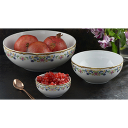 سرویس چینی 13 پارچه چینی زرین ایران مدل ایتالیا اف طرح گلستان درجه عالی