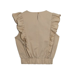 تاپ زنانه برنس مدل سورنا رنگ کرم