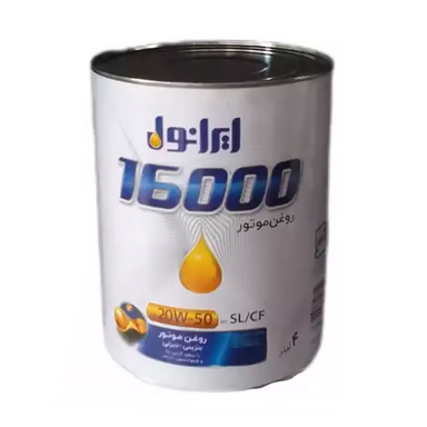 روغن موتور خودرو ایرانول مدل 16000 حجم 4 لیتر