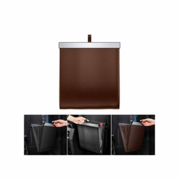 سطل زباله چرمی تاشونده خودرو باسئوس مدل CRLJD-A01
