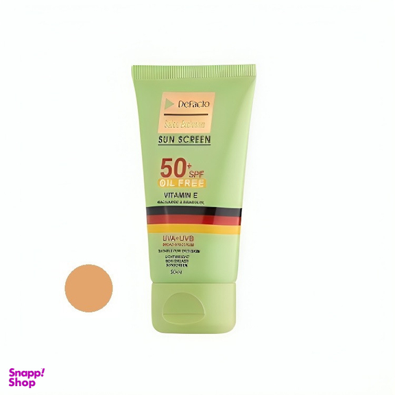 کرم ضد آفتاب رنگی دیفکتو SPF 50 مدل 01 ‌مناسب برای پوست‌های چرب حجم 50 میلی‌ لیتر