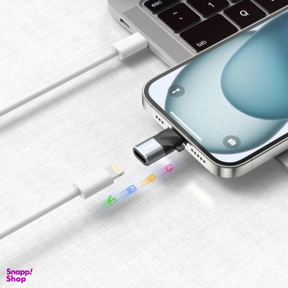 OTG مبدل Lightning به Type-C هیسکا مدل H8