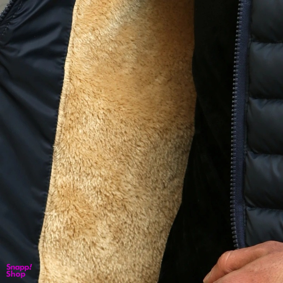 کاپشن مردانه سارزی طرح کلمبیا لوگو سفید رنگ سرمه ای