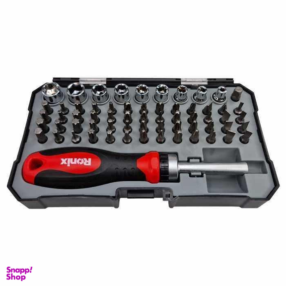 پیچ گوشتی و سری بکس رونیکس کد RH-2716 مجموعه 63 عددی