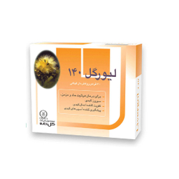 قرص بهبود عملکرد کبد و صفرا گل دارو مدل لیورگل حجم 140 میلی گرم بسته 30 عدد