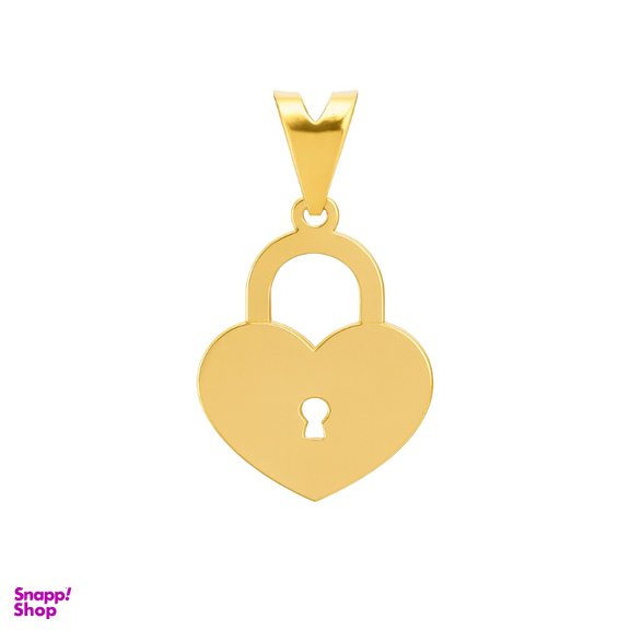 پلاک گردنبند طلا 18 عیار زنانه دیانا مدل قفل کد 89