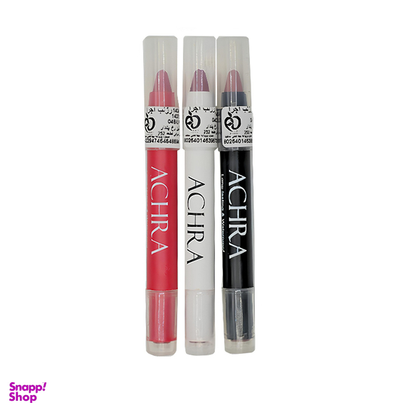 رژ لب جامد جامد مخملی آچرا مدل J مجموعه 3 عددی