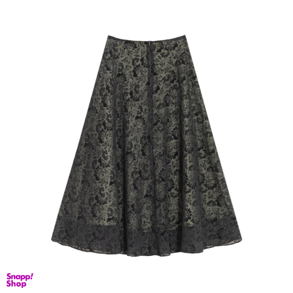 دامن زنانه برنس کد 20103 رنگ مشکی سبز