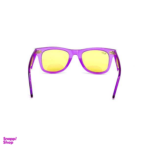 عینک آفتابی ری بن مدل 2140 فریم بنفش عدسی زرد سایز 50