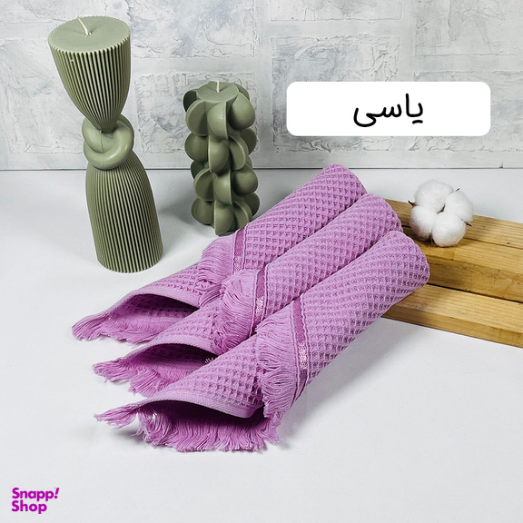 دستمال آشپزخانه بهباف آذر مدل پیکه بسته سه عددی
