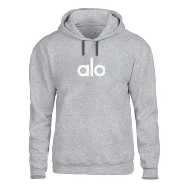 هودی کد H302 طرح alo رنگ طوسی