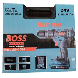 دریل پیچ گوشتی شارژی 24 ولت باس مدل NP-CD24