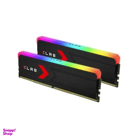 رم دسکتاپ پی ان وای مدل XLR8 RGB 6000Mhz CL30 ظرفیت 32 گیگابایت بسته 2 عددی
