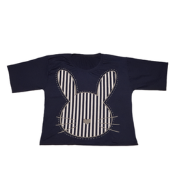 ست نیم‌ تنه و شورتک زنانه کد 30555 رنگ سرمه ای