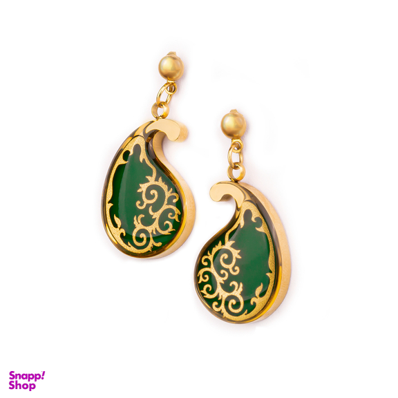 گوشواره زنانه الون طرح بته جقه مدل چکاوک