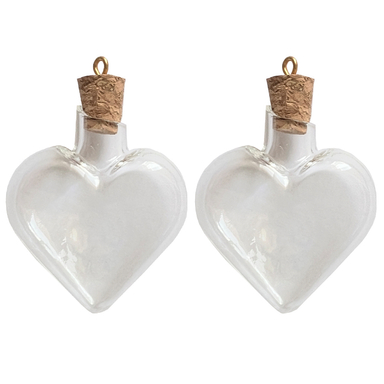 بطری آرزو طرح قلب مینیاتوری کد MIN.GH مجموعه 2 عددی