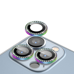 محافظ لنز دوربین گرین مدل Diamond مناسب برای گوشی موبایل اپل iphone 14 Pro Max / 14 Pro