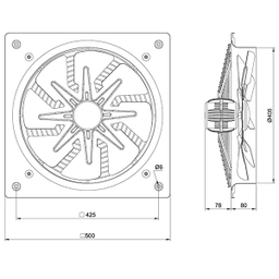 هواکش صنعتی دمنده سری VIA مدل VIA-40C4S