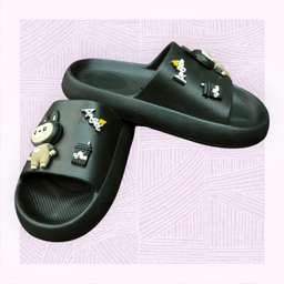 دمپایی زنانه زیتون مدل ملودی لبوبو ویانزا رنگ مشکی