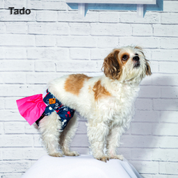 پوشک سگ تادو طرح ماده دامنی کد 1125 سایز XS