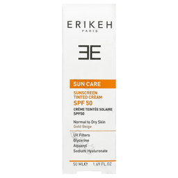 کرم ضد آفتاب اریکه مدل AQUAXYL SPF50 رنگ گلد بژ حجم 50 میلی لیتر