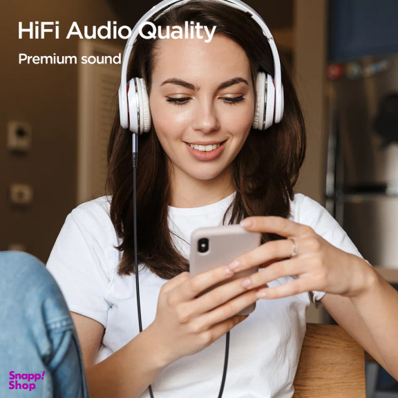 کابل تبدیل لایتنینگ به جک 3.5 میلی متر جوی روم مدل SY-A06 طول 1 متر