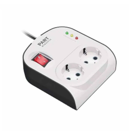 چندراهی 2 خانه محافظ دار و ارتدار پارت الکتریک با طول کابل 3 متر مدل 8789PE