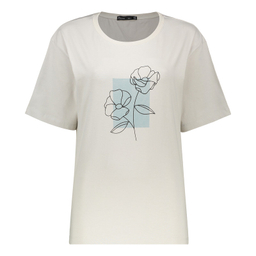 تیشرت آستین کوتاه زنانه باینت مدل 815-2 رنگ سفید