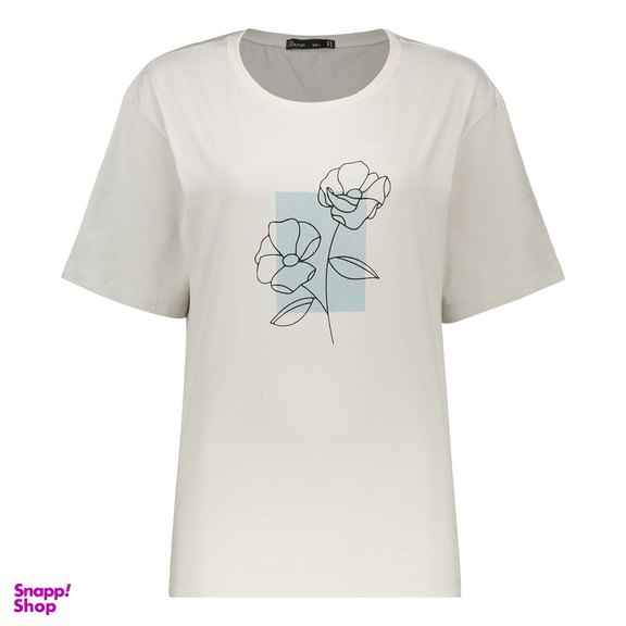 تیشرت آستین کوتاه زنانه باینت مدل 815-2 رنگ سفید