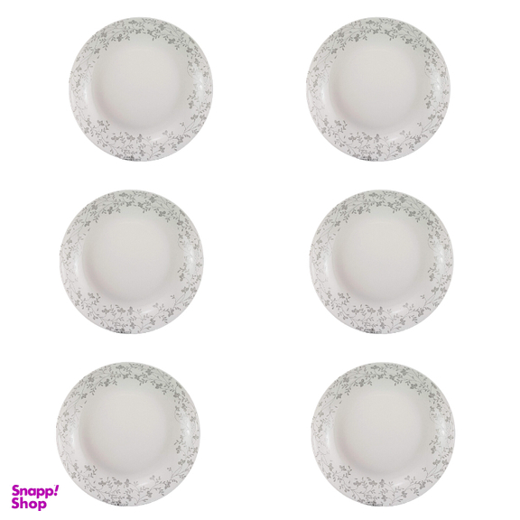 بشقاب غذاخوری گلدن اپال مدل گل ریز goud بسته ۶ عددی