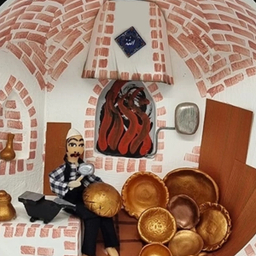 کاسه دیوار کوب حجیم سازی شده طرح مسگری کد TP-1023-0182-00