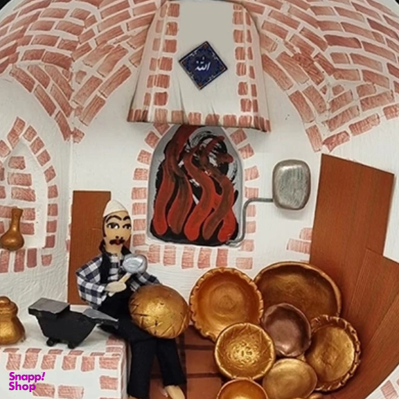 کاسه دیوار کوب حجیم سازی شده طرح مسگری کد TP-1023-0182-00