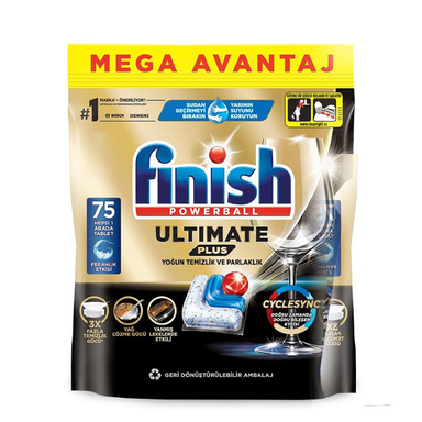 قرص ماشین ظرفشویی فینیش مدل ultimate plus بسته 75 عددی