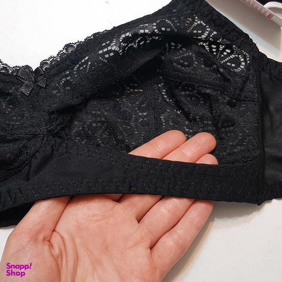 سوتین زنانه لین مدل بدون فنر کد 4680-406 رنگ مشکی