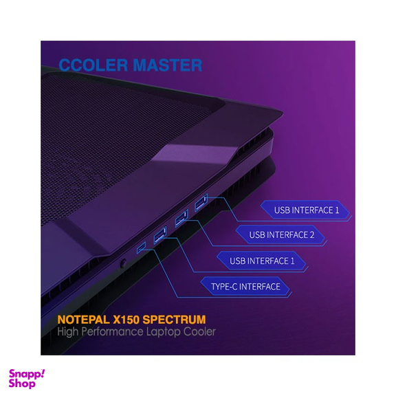 پایه خنک کننده لپ تاپ کولر مستر مدل X150 Spectrum