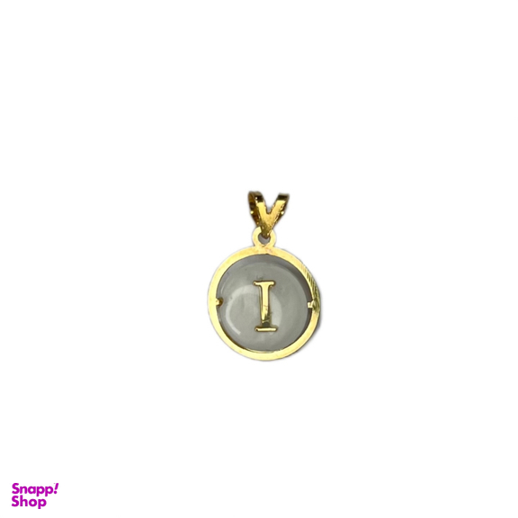 پلاک گردنبند طلا 18 عیار زنانه مدل حرف انگلیسی i