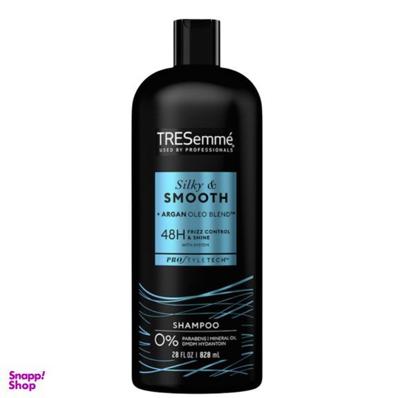 شامپو تقویت کننده مو ترزمی مدل Silky & Smooth حاوی آرگان حجم 828 میلی لیتر