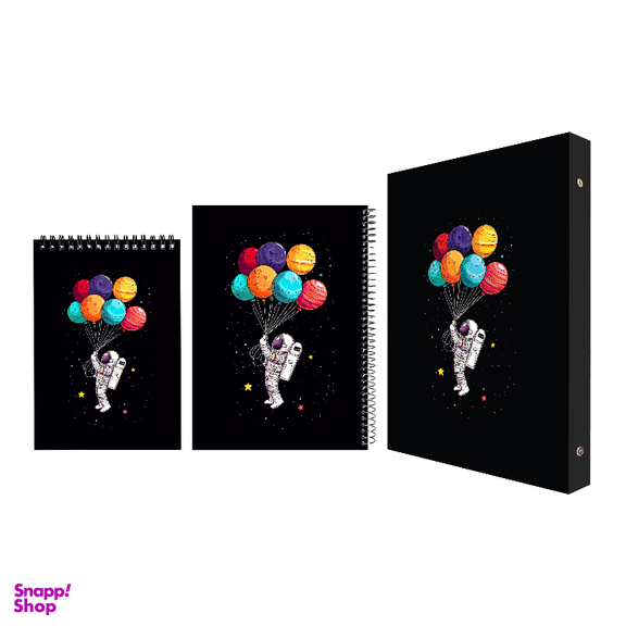 ست لوازم تحریر پدیده نقش طرح مریخی مجموعه 3 عددی