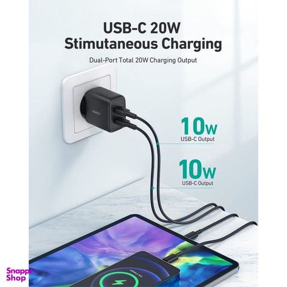 شارژر دیواری 20 وات آکی مدل PA-R1S